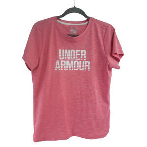 Under Armour Women's Peach Athletic‎ Pullover Activewear Sports Top Sz L